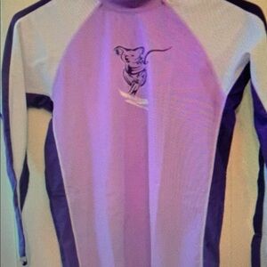 Kids Purple and White Swim Shirt